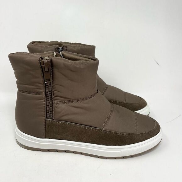 Blondo Snow Winter Boots Womens 11M Gray  Waterproof Puffer Quilted Zip Ankle - Picture 1 of 12